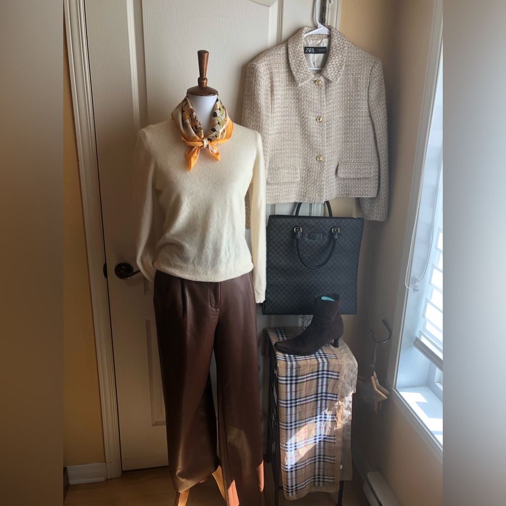 Wilfred chocolate Effortless vegan leather pant